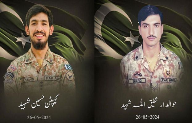 Two army personnel were martyred as security forces conducted an operation in a rural area of Peshawar.