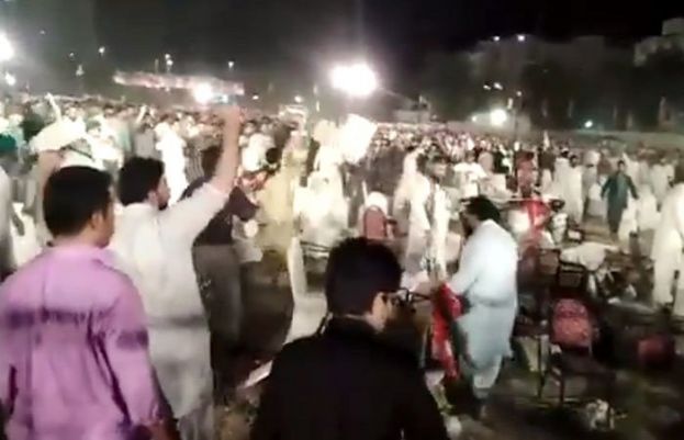 PTI’s 23rd foundation day in Karachi turns chaotic as scuffle breaks out