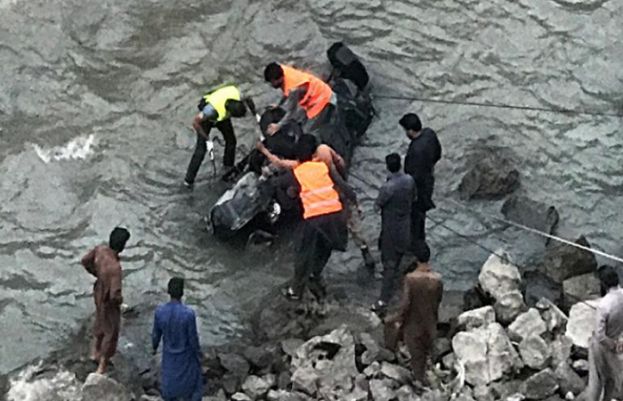 Three dead as car plunges into Neelum River
