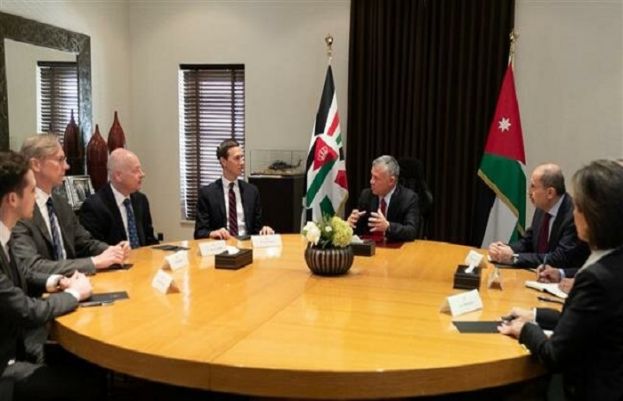 Jordan king meets Kushner, urges formation of Palestinian state with E al-Quds as capital