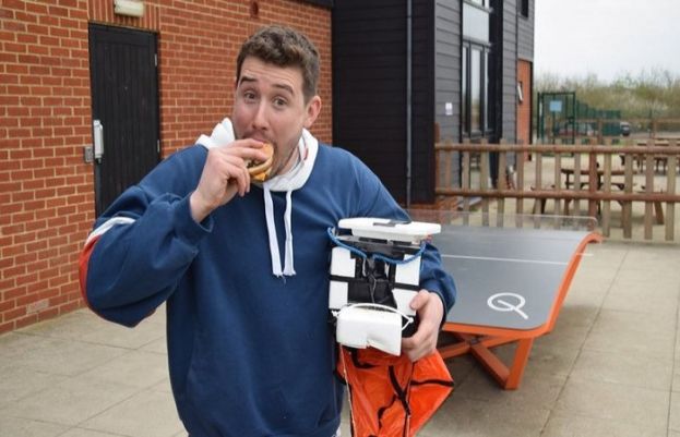 'Space burger': Fast food treat crashes to Earth in Colchester United's training ground