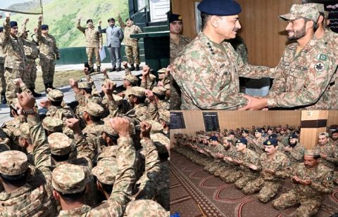 Chief of Army Staff General Syed Asim Munir visited the Line of Control in the Haji Pir sector on Monday