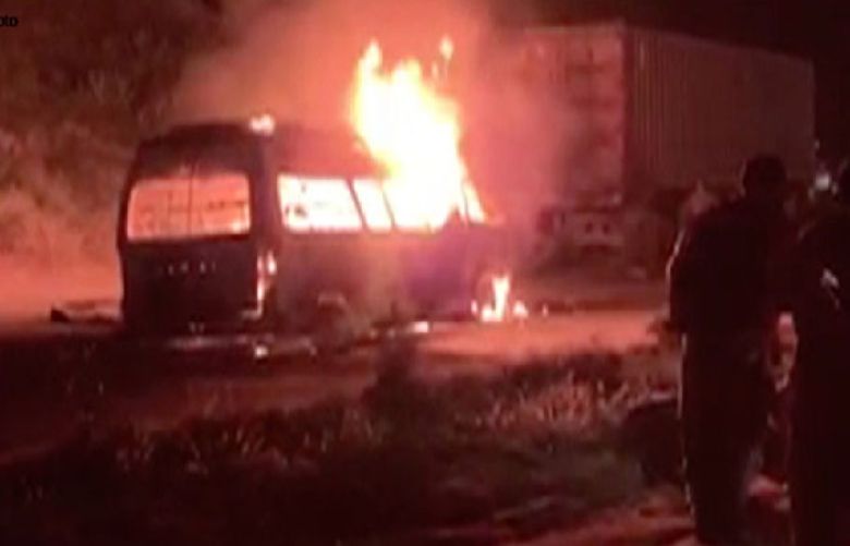 7 dead,10 injures in gas cylinder blast inside passenger van 