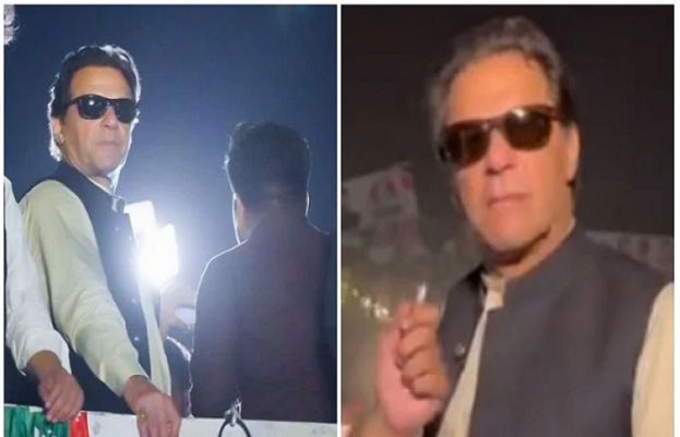 Why Imran Khan wears shades at night? 