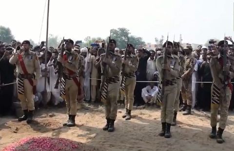 Bannu Cantt attack martyrs laid to rest with full military honours