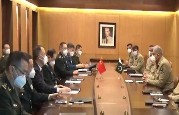 Pakistan's Army Chief General Qamar Javed Bajwa on Monday had a meeting with China's Minister of National Defence General Wei Fenghe 