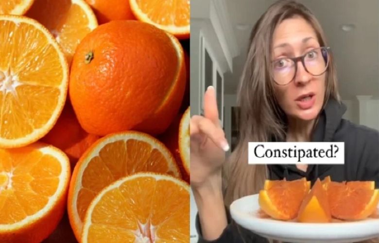 Woman claims eating orange with peel cures constipation. How true is it?