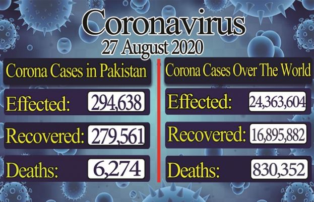 Corona cases in Pakistan rose to 294,638