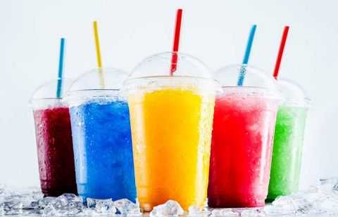 Iced slushy drinks