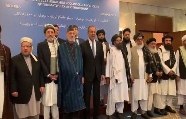 A ceremony on 100 years of Afghanistan-Russia diplomatic ties in Moscow today